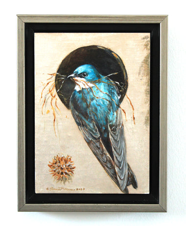 Aphrodite's Return - oil on linen with silver leaf