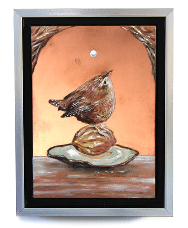 True Home - oil on copper panel with silver leaf