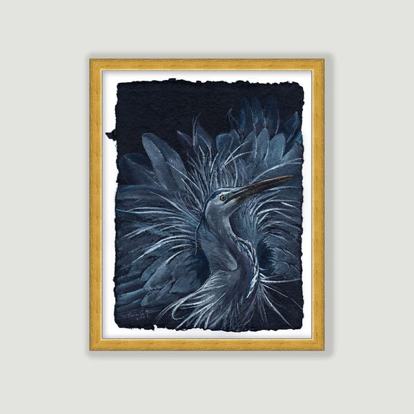 Boasting Blue - Watercolor Original