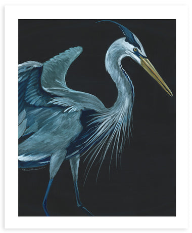 Great Blue Dance 1 - Fine Art Print