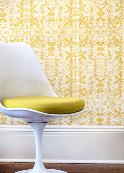 Botanica Geo Wallpaper - Yellow