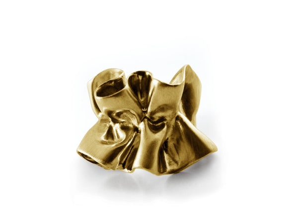 Brass Ruffle Ring - Annie Moran