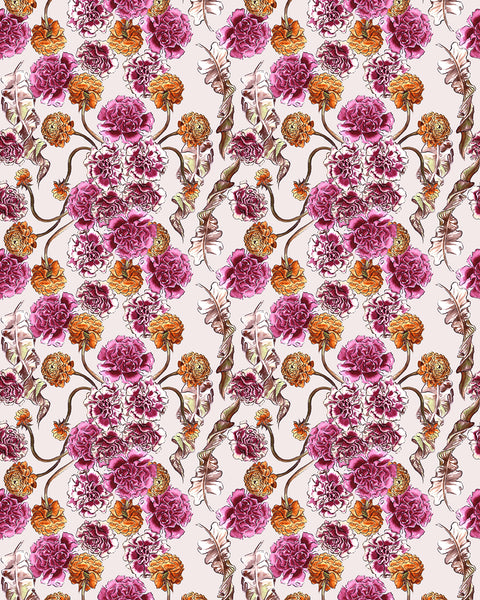 Carnunculus Wallpaper - Violet/Multi