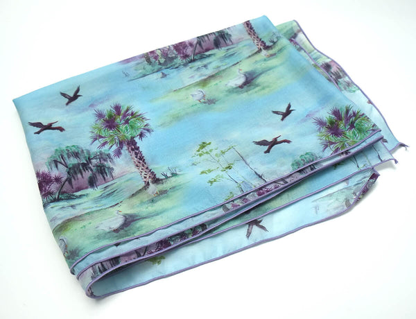 City Park Silk Scarf Detail - New Orleans City Park - Annie Moran