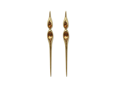 Brass Thistle Stud Earrings - Annie Moran