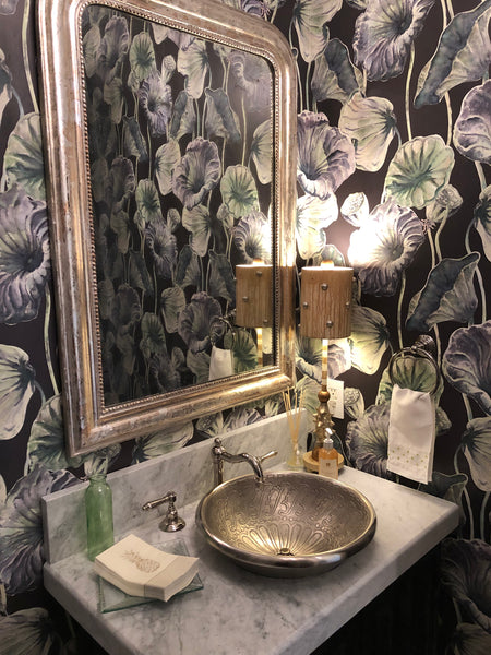 Lotus Leaf Wallpaper - Full Scale