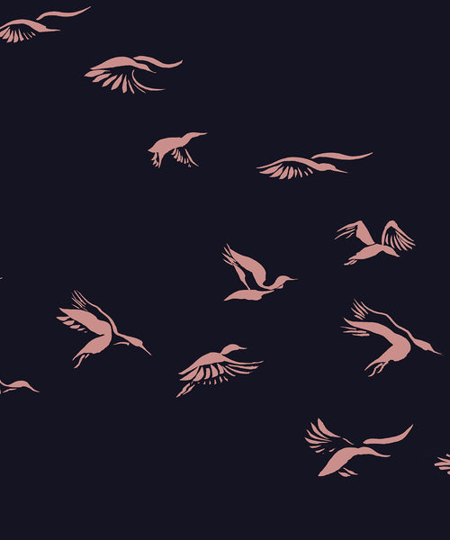 Landing Ducks - Navy Rose