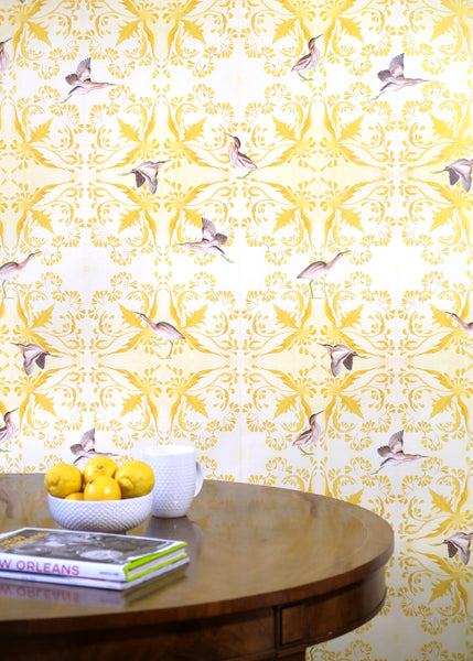 Least Bittern Wallpaper - Yellow