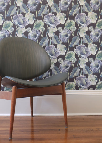 Lotus Leaf Wallpaper - Half Scale