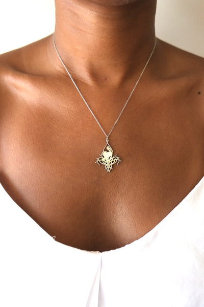 Landing Pelican Fleur-de-lis Pendant