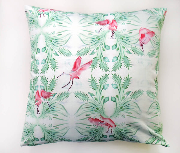 Roseate Spoonbill Throw Pillow