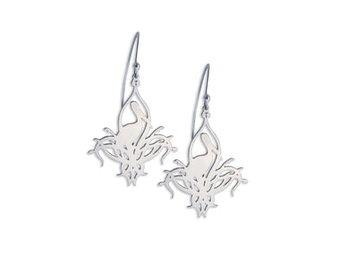 Nesting Pelican Fluer-de-lis Earrings - Annie Moran