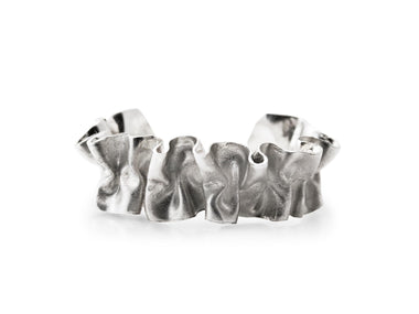 Sterling Silver Ruffle Cuff Bracelet - Annie Moran